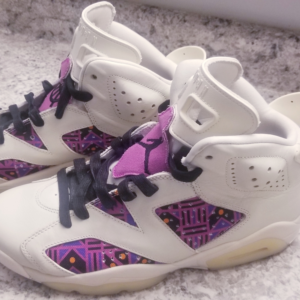 AIR JORDAN 6 EXCELLENT COND  VI QUAI 54 PURPLE AUTHENTICATED GENUINE NIKE SAIL